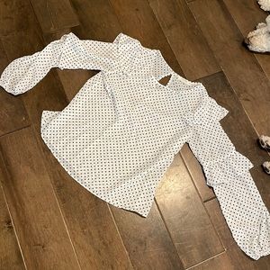 Rayon polka dot shirt